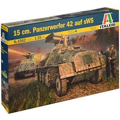Italeri 6562S 1:35 15cm pantserwerper 42 op SWS, modelbouw, bouwpakket, standmodelbouw, knutselen, hobby, lijmen, plastic bouwpakket, detailgetrouw Italeri 6562S 1:35 15cm pantserwerper 42 op SWS, modelbouw, bouwpakket, standmodelbouw, knutselen, hobby, lijmen, plastic bouwpakket, detailgetrouw