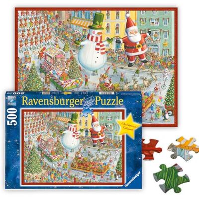 Ravensburger Puzzel voor volwassenen van 500 stukjes Here Comes Christmas! Ravensburger Puzzel voor volwassenen van 500 stukjes Here Comes Christmas!