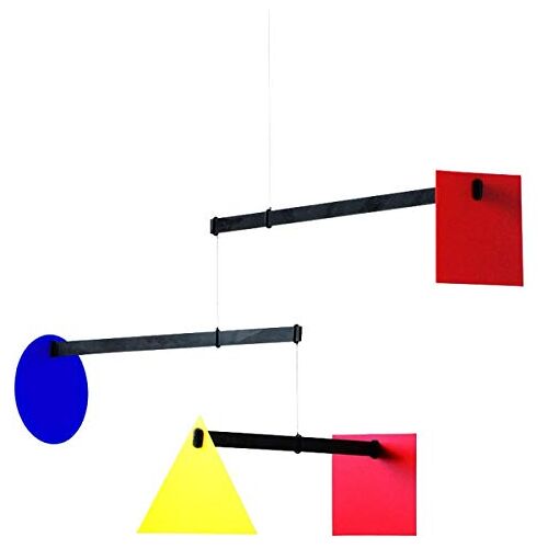 Flensted Mobiles f428 Bauhaus Mobile, staal, meerkleurig, 35x62 cm