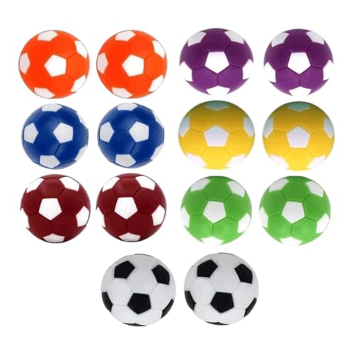 Ronyme 14x Tafelvoetbal Ballen Tafelvoetbal Ballen 7 Kleuren Tafelvoetbal Ballen 36mm voor Indoor Tafelvoetbal Machine Accessoires