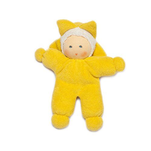 Nanchen Baby Star Doll, ca. 15 cm, biologisch katoen, gevuld met biologische nieuwe wol