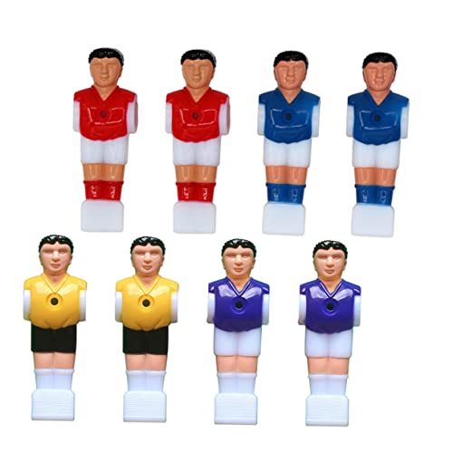 Yardwe 8Pcs Voetbal Machine Accessoires Tafelvoetbal Benodigdheden Tafelvoetbal Spelers Tafelvoetbal Accessoire Mini Voetballen Tafelvoetbal Man Tafelvoetbal Speler Voetbal Baby