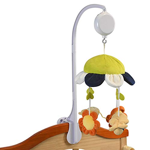 Cryfokt Hangarmbeugel Muziekdoosbeugel Bedbelbeugel, Belbeugel, voor baby's (Wit)