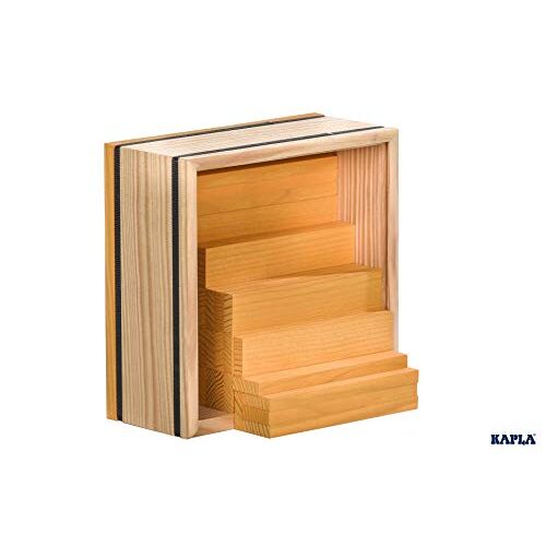 KAPLA 9000156 houten plaatjes 40-delig in doos geel