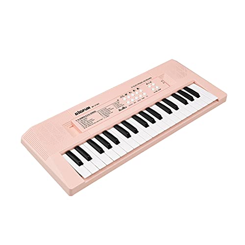KOCAN Elektronische piano met minitoetsenbord 37-toetsen elektronisch toetsenbord piano Kinderpiano roze