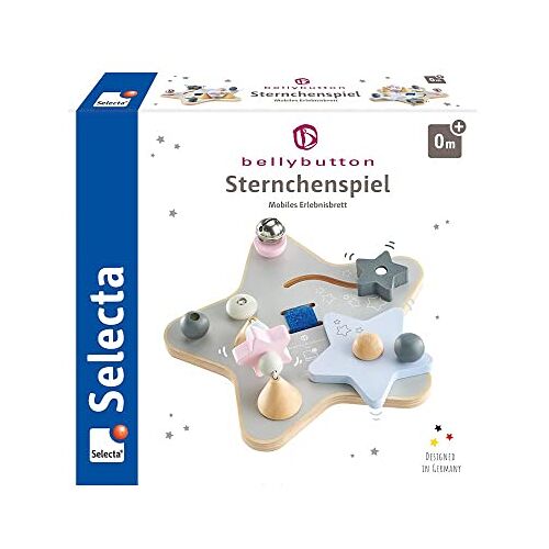 Selecta Schmidt Spiele  64029 Sterrenspel, mobiel belevenisbord, motoriekspeelgoed van hout, 19 cm, Bellybutton