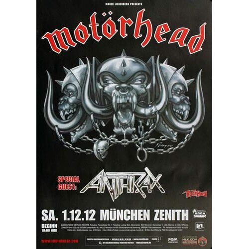 TheConcertPoster Motörhead München 2012 Originele concertposter, concertposter