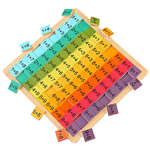 DYOG Vermenigvuldigingsbordspel Vermenigvuldigingsbord,Houten tijdentafel Wiskundevermenigvuldigingsblokkenbord voor kinderen, peuters, meisjes, jongens