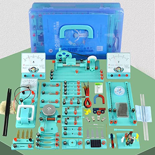 Lxwyq Fysica Elektromagnetica Experiment Box, Fysica Experiment Apparatuur Gebruikt voor Junior Hoge Natuurkunde Elektrische Circuit Leren Starter Kit