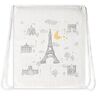 Eiffel Textile Eiffel Baby Francia rugzak, 37 x 41 cm, grijs