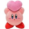 Sanei Kirby Adventure Kirby's Dream Land Kirby Stuffed Plush 15cm Throwing a Heart KP33 Japan Import