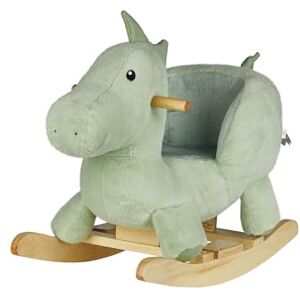 Sterntaler Schommeldier Dino Rexi schommeldier van knuffelig pluche en zacht zitvlak hobbelpaard voor kinderen speelgoed wip voor baby en kinderen, poedergroen Sterntaler Schommeldier Dino Rexi schommeldier van knuffelig pluche en zacht zitvlak hobbelpaard voor kinderen speelgoed wip voor baby en kinderen, poedergroen