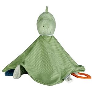 Sterntaler Knuffel M Dino Rexi Knuffeldoek van fleece en gestreepte jersey, baby en kinderen, knuffeldoek met bijtring knuffeldier voor thuis en onderweg, steengroen Sterntaler Knuffel M Dino Rexi Knuffeldoek van fleece en gestreepte jersey, baby en kinderen, knuffeldoek met bijtring knuffeldier voor thuis en onderweg, steengroen