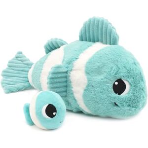 Les Déglingos PTIPOTOS by Les DEGLINGOS BIGOU The Clown Fish, mamma/baby, ultrazacht pluche, cadeau voor geboorte, verjaardag, Kerstmis, 38 cm, koraal Les Déglingos PTIPOTOS by Les DEGLINGOS BIGOU The Clown Fish, mamma/baby, ultrazacht pluche, cadeau voor geboorte, verjaardag, Kerstmis, 38 cm, koraal