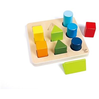 Hape E0426 Kleur- en vormsorteerder, educatief speelgoed, van hout, vanaf 12 maanden Hape E0426 Kleur- en vormsorteerder, educatief speelgoed, van hout, vanaf 12 maanden