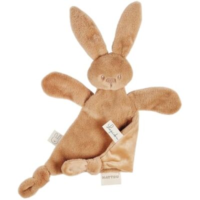 Nattou Lapidou Baby Knuffeldoekje Toudou Konijn pluche knuffeldier voor pasgeborenen cadeau voor verjaardag babyborrel 37 x 35 cm Warm beige Nattou Lapidou Baby Knuffeldoekje Toudou Konijn pluche knuffeldier voor pasgeborenen cadeau voor verjaardag babyborrel 37 x 35 cm Warm beige