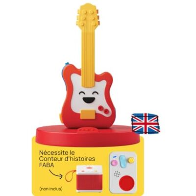 FABA Figuur met geluid – Passion Rock'n'Roll – muziek en liedjes, kinderen 3-5 jaar, om te luisteren met de verhalenverteller en +, educatief spel, Franse versie FABA Figuur met geluid – Passion Rock'n'Roll – muziek en liedjes, kinderen 3-5 jaar, om te luisteren met de verhalenverteller en +, educatief spel, Franse versie