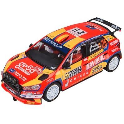 Scalextric Klassiek racevoertuig slotauto schaal 1:32 (Skoda Fabia WRC2 Pepe López) Scalextric Klassiek racevoertuig slotauto schaal 1:32 (Skoda Fabia WRC2 Pepe López)