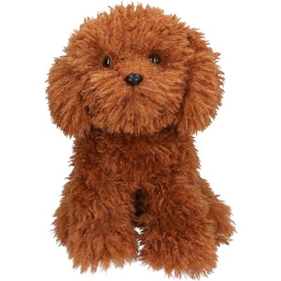 Depesche 14057 TOPModel Fur ever Friends Teddyhondenknuffel, met krullende vacht in donkerbruin, ca. 30 cm hoge knuffel Depesche 14057 TOPModel Fur ever Friends Teddyhondenknuffel, met krullende vacht in donkerbruin, ca. 30 cm hoge knuffel
