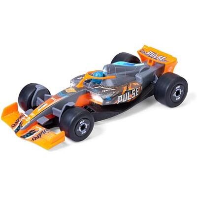 Dickie Toys Formula Racer Team Pulse Try Me Speelgoedauto, 1:24, met licht en geluid, frictie en rubberen wielen, 23 cm Dickie Toys Formula Racer Team Pulse Try Me Speelgoedauto, 1:24, met licht en geluid, frictie en rubberen wielen, 23 cm