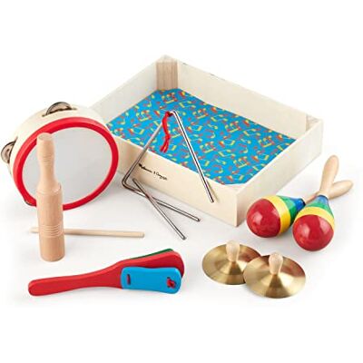 Melissa & Doug Band in een doos Muziekinstrumenten diverse instrumenten Muziekinstrumenten voor kinderen 10-delige set 3+ Cadeau voor meisjes en jongens Melissa & Doug Band in een doos Muziekinstrumenten diverse instrumenten Muziekinstrumenten voor kinderen 10-delige set 3+ Cadeau voor meisjes en jongens