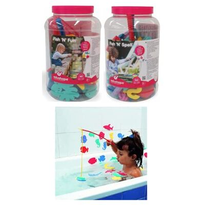 Edushape 917018/917019 bad grappige coarse-vissen letters/dieren Edushape 917018/917019 bad grappige coarse-vissen letters/dieren