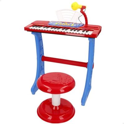 COLORBABY Bontempi 47907 Kinderpiano, 37 toetsen, met kruk, microfoon en muziekstandaard, 4 geluiden, 4 ritmes, 11 melodieën, ocon-leerfunctie, USB-C-aansluiting of 4 AA-batterijen (N/I), vanaf 3 jaar COLORBABY Bontempi 47907 Kinderpiano, 37 toetsen, met kruk, microfoon en muziekstandaard, 4 geluiden, 4 ritmes, 11 melodieën, ocon-leerfunctie, USB-C-aansluiting of 4 AA-batterijen (N/I), vanaf 3 jaar