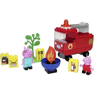 BIG 800057146 Bloxx Peppa Pig Brandweerauto Peppa's brandweer, constructieset, -Bloxx set inclusief Peppa en Papa Pig 40 delen, voor kinderen vanaf 18 maanden, Meerkleurig BIG 800057146 Bloxx Peppa Pig Brandweerauto Peppa's brandweer, constructieset, -Bloxx set inclusief Peppa en Papa Pig 40 delen, voor kinderen vanaf 18 maanden, Meerkleurig