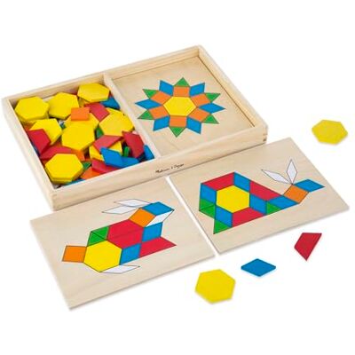 Melissa & Doug 10029 Blocks En Plankjes Met Sjablonen, Meerdere Kleuren Melissa & Doug 10029 Blocks En Plankjes Met Sjablonen, Meerdere Kleuren
