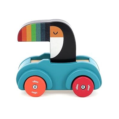 Vilac Toekan auto Andy Westface speelgoed voor de eerste leeftijd • 1 houten auto met geïntegreerde claxon kruipspelletjes voor kinderen van hout speelgoed voor kinderen vanaf 18 maanden Vilac Toekan auto Andy Westface speelgoed voor de eerste leeftijd • 1 houten auto met geïntegreerde claxon kruipspelletjes voor kinderen van hout speelgoed voor kinderen vanaf 18 maanden