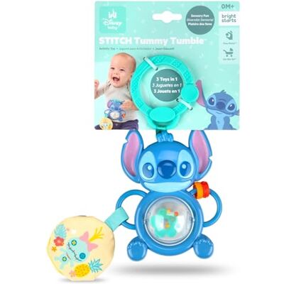 Bright Starts Bright Start Disney Baby Stitch Tummy Tumble activiteitsspeelgoed, uniseks draaispeelgoed met parelschuiver, uniseks, voor onderweg of in de kinderwagen, voor pasgeborenen en oudere kinderen Bright Starts Bright Start Disney Baby Stitch Tummy Tumble activiteitsspeelgoed, uniseks draaispeelgoed met parelschuiver, uniseks, voor onderweg of in de kinderwagen, voor pasgeborenen en oudere kinderen