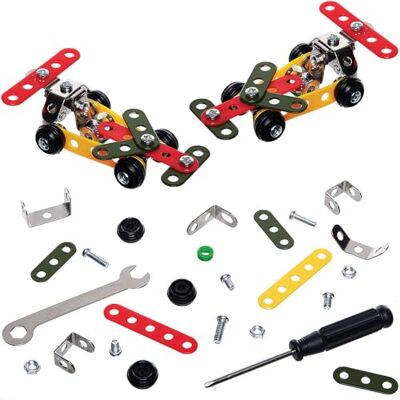 Baker Ross VC220 Metalen bouwpakketten voor raceauto's Set van 2, Bouw-je-eigen metalen raceautosets Baker Ross VC220 Metalen bouwpakketten voor raceauto's Set van 2, Bouw-je-eigen metalen raceautosets