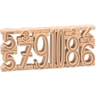 WISSNER ® aktiv lernen Nummers stapelen Startersset (11 stuks) RE-Wood® WISSNER ® aktiv lernen Nummers stapelen Startersset (11 stuks) RE-Wood®