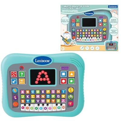 Lexibook , Tweetalige educatieve tablet, JCPAD007i10 Frans/Nederlands, alfabet, cijfers, quiz, piano, blauw Lexibook , Tweetalige educatieve tablet, JCPAD007i10 Frans/Nederlands, alfabet, cijfers, quiz, piano, blauw