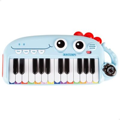 COLORBABY Bontempi 39213 Elektronische kinderpiano met 24 toetsen met verlichting, geluiden, melodieën, toetsen en veilig ontwerp met glimlachend gezicht om de kleintjes vanaf 18 maanden in de muziek COLORBABY Bontempi 39213 Elektronische kinderpiano met 24 toetsen met verlichting, geluiden, melodieën, toetsen en veilig ontwerp met glimlachend gezicht om de kleintjes vanaf 18 maanden in de muziek