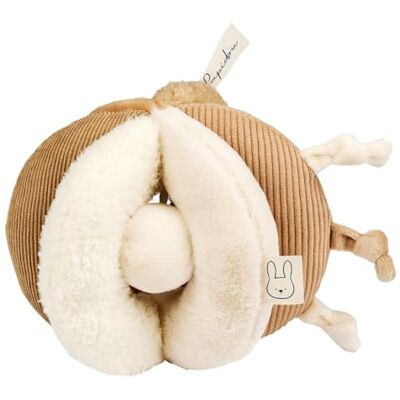 Nattou Lapidou Activiteitenbal pluche bal voor pasgeborenen diameter 17 cm Zand Nattou Lapidou Activiteitenbal pluche bal voor pasgeborenen diameter 17 cm Zand