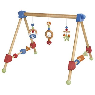 roba Houten Baby Speelboog Speeltrapeze met 3 Hangers Stevige Activity Center Multikleur roba Houten Baby Speelboog Speeltrapeze met 3 Hangers Stevige Activity Center Multikleur