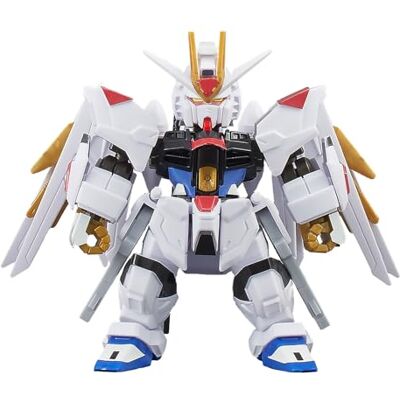 BANDAI Blockcross Gundam Mighty Strike Freedom Gundam Robot Mobile Suit om in elkaar te zetten Bouwspel met verwisselbare modulaire blokken activiteit voor 8 jaar 61057 BANDAI Blockcross Gundam Mighty Strike Freedom Gundam Robot Mobile Suit om in elkaar te zetten Bouwspel met verwisselbare modulaire blokken activiteit voor 8 jaar 61057