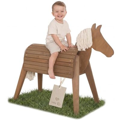 roba Buitenpaard van massief hout Weerbestendig houten paard voor de tuin Voltigepaard om te rijden, klimmen en turnen Duurzaam houten speeltoestel Teak gelazuurd Duurzaam houten speeltoestel roba Buitenpaard van massief hout Weerbestendig houten paard voor de tuin Voltigepaard om te rijden, klimmen en turnen Duurzaam houten speeltoestel Teak gelazuurd Duurzaam houten speeltoestel