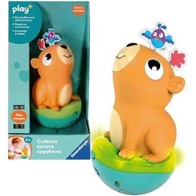 Ravensburger Play+ Capybara Luminous Sound Culbuto Baby Sound Toy voor 6 maanden Baby Awakening Light Toy 34019 Ravensburger Play+ Capybara Luminous Sound Culbuto Baby Sound Toy voor 6 maanden Baby Awakening Light Toy 34019