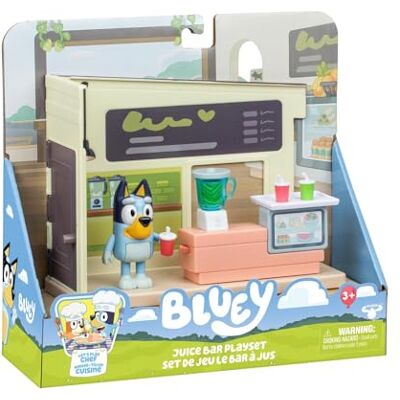 Rocco Giocattoli Bluey the Juice Bar We spelen koks met Bluey in de Miniplayset van de nieuwe afleveringencollectie Rocco Giocattoli Bluey the Juice Bar We spelen koks met Bluey in de Miniplayset van de nieuwe afleveringencollectie