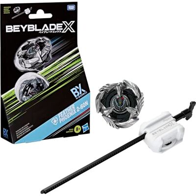 Hasbro Beyblade X Feather Phoenix 2-60N BX Starterpack-set met Takara Tomy-tol van Verdedigings-type en launcher, gevechtstollen, speelgoedtollen, leeftijd 8+ Hasbro Beyblade X Feather Phoenix 2-60N BX Starterpack-set met Takara Tomy-tol van Verdedigings-type en launcher, gevechtstollen, speelgoedtollen, leeftijd 8+