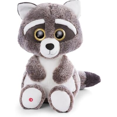 NICI 62645 Knuffeldier Glubschis wasbeer Clooney, 45 cm, grijs, zacht pluchen dier, schattig knuffeldier om te knuffelen en te spelen, geweldig cadeau-idee voor kinderen en volwassenen NICI 62645 Knuffeldier Glubschis wasbeer Clooney, 45 cm, grijs, zacht pluchen dier, schattig knuffeldier om te knuffelen en te spelen, geweldig cadeau-idee voor kinderen en volwassenen