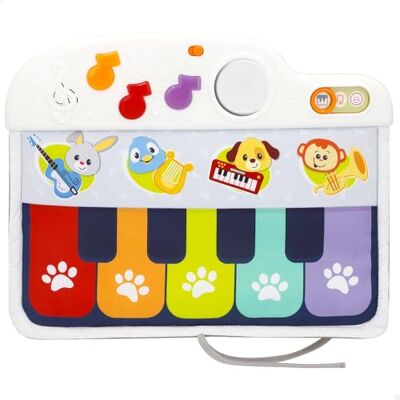 winfun 46878 Pianospeelgoed voor baby's met licht en melodieën voor het kinderbed, meerkleurig, eenheidsmaat winfun 46878 Pianospeelgoed voor baby's met licht en melodieën voor het kinderbed, meerkleurig, eenheidsmaat