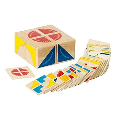 Goki Legespiel Kubus: 8 x 8 x 4 cm, 4 Würfel, 26 Vorlagen, per Stück Goki Legespiel Kubus: 8 x 8 x 4 cm, 4 Würfel, 26 Vorlagen, per Stück