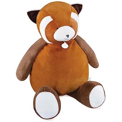 Doudou et Compagnie Unicef DC4065 pluche dier Panda, rood, XXL, oranje, 100 cm Doudou et Compagnie Unicef DC4065 pluche dier Panda, rood, XXL, oranje, 100 cm