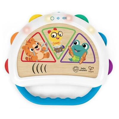 Baby Einstein + Hape Tap & Shake Magic Touch Tamboerijn, vanaf 6 maanden Baby Einstein + Hape Tap & Shake Magic Touch Tamboerijn, vanaf 6 maanden