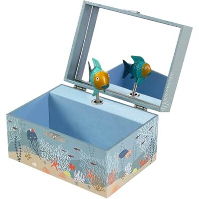 TROUSSELIER Oceaan Schatkist en muzieksieraden Ideaal cadeau voor kinderen Gloeiend Gloeiend Glow in the Night TROUSSELIER Oceaan Schatkist en muzieksieraden Ideaal cadeau voor kinderen Gloeiend Gloeiend Glow in the Night