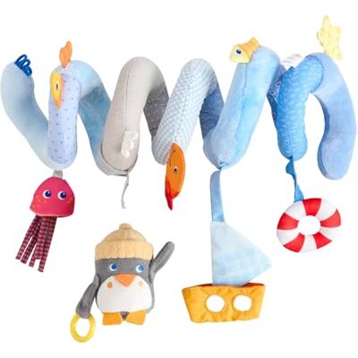 HABA 2012335001 Pinguïn mobiele spiraal – afneembare dierenfiguur, belletjes en spiegelfolie, voor kinderwagen en ledikant, voor baby's vanaf 0 jaar, geboortecadeau HABA 2012335001 Pinguïn mobiele spiraal – afneembare dierenfiguur, belletjes en spiegelfolie, voor kinderwagen en ledikant, voor baby's vanaf 0 jaar, geboortecadeau