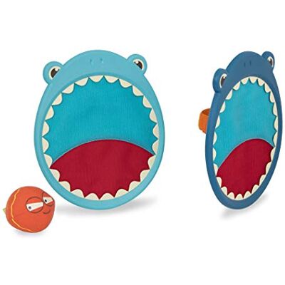 B. toys – Catch & Toss-spel – Critter Catchers: Finley the Shark – 2 haaipaddles en stoffen bal – actief speelgoed voor kinderen – buitenspeelset – 3+ jaar B. toys – Catch & Toss-spel – Critter Catchers: Finley the Shark – 2 haaipaddles en stoffen bal – actief speelgoed voor kinderen – buitenspeelset – 3+ jaar